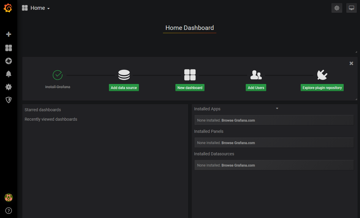 Grafana Console